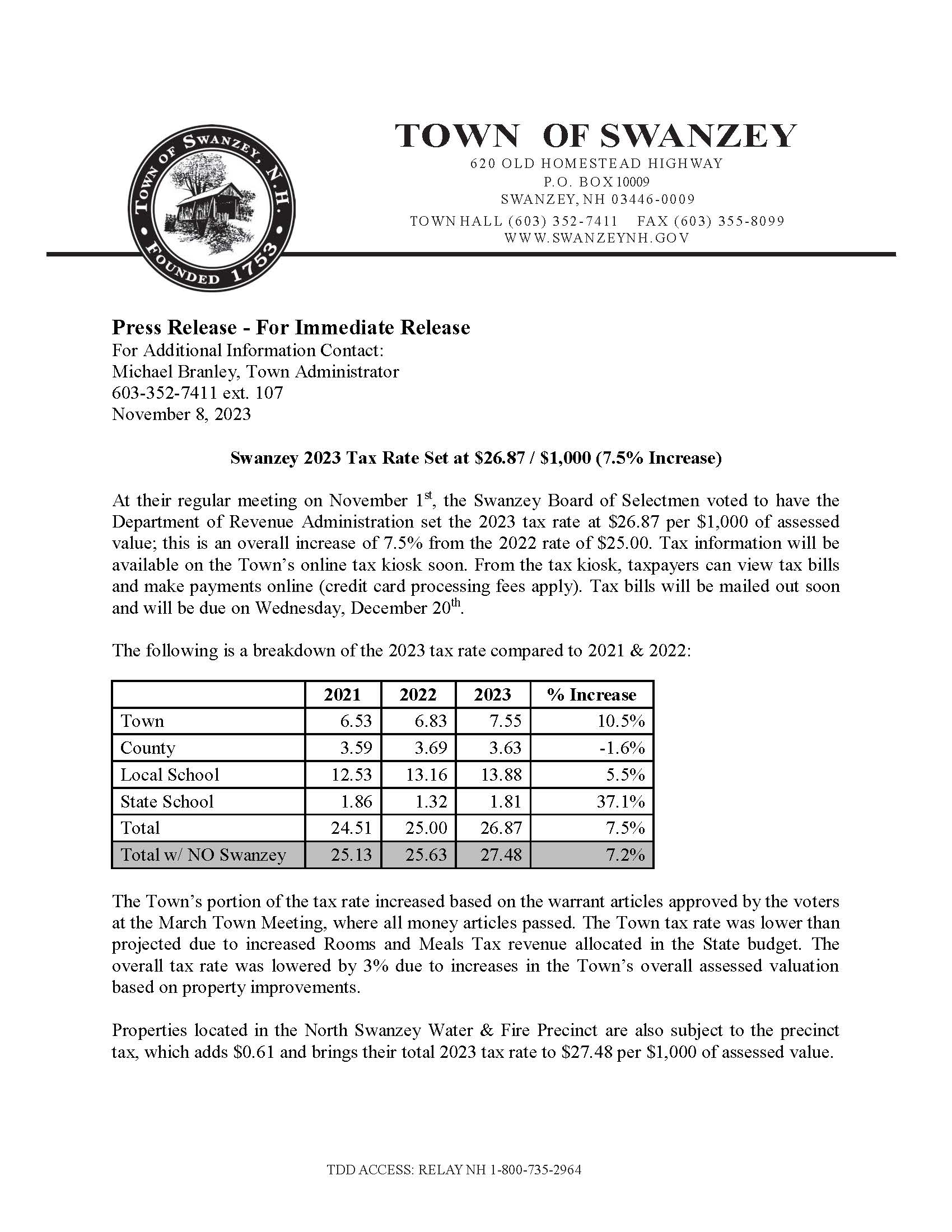 2023-11-8 Press Release re 2023 Tax Rate_Page_1